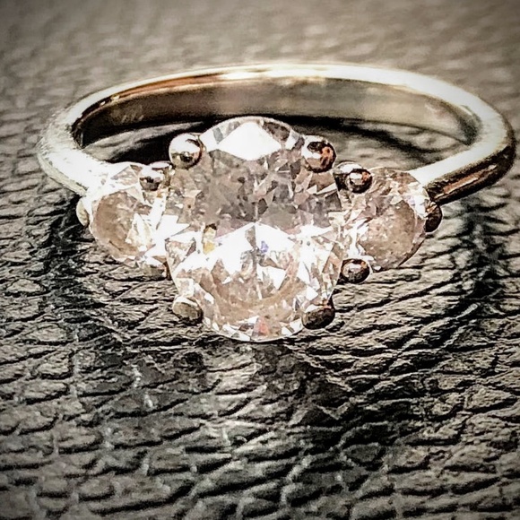 Brilliant Earth 3 stone lab grown diamond ring